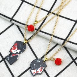 Rock Band My Chemical Romance Necklaces Cosplay MCR Stainless Steel Guitar Pick Pendant Necklace Cos Accessories Christmas Gifts