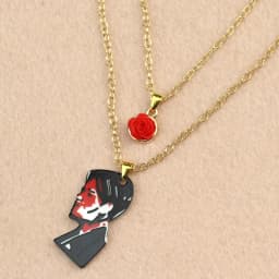 Rock Band My Chemical Romance Necklaces Cosplay MCR Stainless Steel Guitar Pick Pendant Necklace Cos Accessories Christmas Gifts