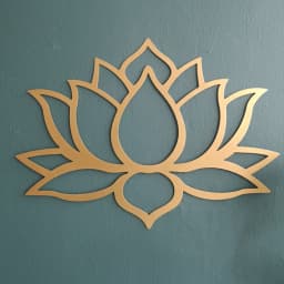 1PC Flower of Life & Lotus Metal Wall Sculpture | Halloween & Christmas Gift, Bedroom/Living Room/Couch Above Decor