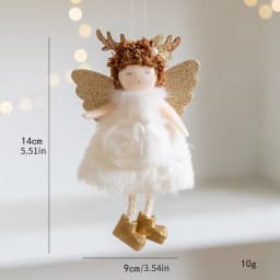 Christmas decoration Christmas tree mesh angel girl pendant children's cute gift adornos navidad 2024