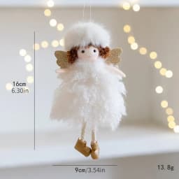 Christmas decoration Christmas tree mesh angel girl pendant children's cute gift adornos navidad 2024