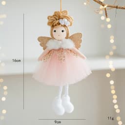 Christmas decoration Christmas tree mesh angel girl pendant children's cute gift adornos navidad 2024