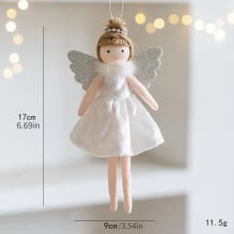 Christmas decoration Christmas tree mesh angel girl pendant children's cute gift adornos navidad 2024