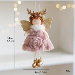 Christmas decoration Christmas tree mesh angel girl pendant children's cute gift adornos navidad 2024