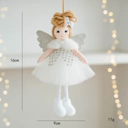 Christmas decoration Christmas tree mesh angel girl pendant children's cute gift adornos navidad 2024
