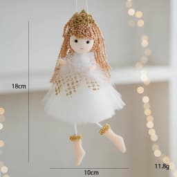 Christmas decoration Christmas tree mesh angel girl pendant children's cute gift adornos navidad 2024