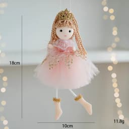 Christmas decoration Christmas tree mesh angel girl pendant children's cute gift adornos navidad 2024