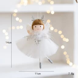 Christmas decoration Christmas tree mesh angel girl pendant children's cute gift adornos navidad 2024