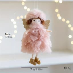Christmas decoration Christmas tree mesh angel girl pendant children's cute gift adornos navidad 2024