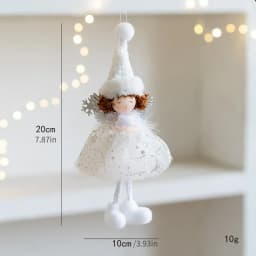 Christmas decoration Christmas tree mesh angel girl pendant children's cute gift adornos navidad 2024