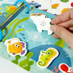 Dinosaur Fruit-Themed Busybook Quiet Book, with 5 Major Themes and Various Accessories, Designed for Children Aged 36 Months and Above, Covering Numbers, Letters, and Colors, with Clear and Easy-To-Understand English Instructions, Tailored to Children's Cognitive Development, Promoting Hand-Eye Coordination and Basic Skills, the Perfect Choice for Children's Day and Christmas Gifts