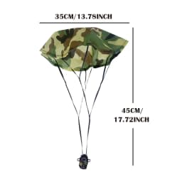 Parachute Toy Army Soldier Guns Net Knapsack Military Accessories Action Figure Toy for Boy Children Christmas Gift
