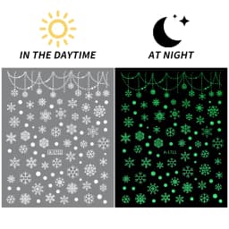 1sheet 3D White Snowflakes Nail Stickers for Christmas Winter Snow Flower Self-adhesive Nail Art Decals DIY Manicure Decorations