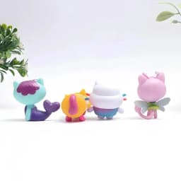 @@!13 Pcs/Set Gabby Dollhouse Anime Characters Car Smile Cat Hug Gaby Girl Doll Cartoon Children Gift Christmas Birthday Toy