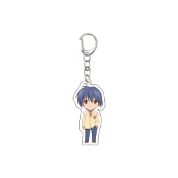 55MM Anime CLANNAD Keychain Okazaki Tomoya/Nagisa Furukawa/Okazaki Ushio Key Chain Acrylic Model Plate Christmas Gifts