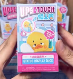 New UpsetDuck Hipper Series Vinyl Blind Box Status Display Duck Anime Cute Figure Doll Ornament Christmas Birthday Girl Gift