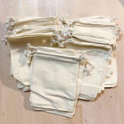 10/20/50 Pcs Dustproof Cotton Storage Bags Gift Fabric Package Plain Drawstring Pouches for Christmas Wedding Party Favors