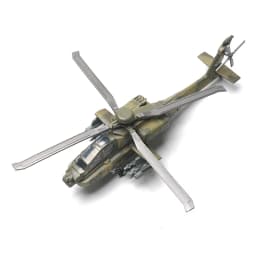1:72 AH-64 Apache Attack Helicopter Model Creative Military Series Building Blocks Decor Assembled Toys For Boys Christmas Gifts