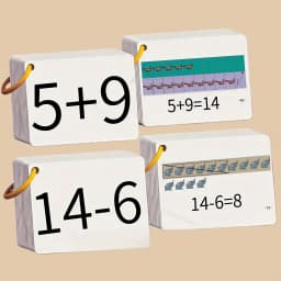 132 Cards with Addition and Subtraction Within 0-10, a Complete Set of Cards for Early Childhood Math Development, Including Addition, Subtraction, Multiplication, and Division Mental Arithmetic Cards, to Train Children's Mathematical Thinking, Concentration, and Help Them Learn, Suitable for School Supplies, Holiday Gifts, Classroom Activities, Arithmetic Practice, Educational Flashcards, Interactive Learning, Learning and Educational Writing Aids, Christmas Gifts