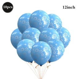 Snowflake Foil Mylar Balloon for Frozen Snow Princess Theme Birthday Party Decoration Christmas Winter Wonderland Party Supplies