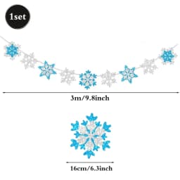 Snowflake Foil Mylar Balloon for Frozen Snow Princess Theme Birthday Party Decoration Christmas Winter Wonderland Party Supplies