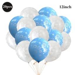 Snowflake Foil Mylar Balloon for Frozen Snow Princess Theme Birthday Party Decoration Christmas Winter Wonderland Party Supplies