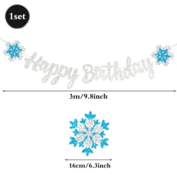 Snowflake Foil Mylar Balloon for Frozen Snow Princess Theme Birthday Party Decoration Christmas Winter Wonderland Party Supplies