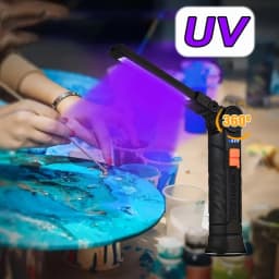 USB Rechargeable Handheld UV Light for Resin Curing Foldable Resin Curing Light DIY Crafting Supplies Gift, Christmas