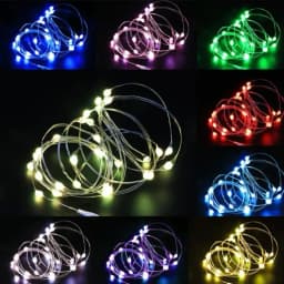 30/50 Pcs 1-5M LED String Lights Waterproof Led Copper Wire Fairy Lights Battery Operated DIY Christmas Party Decoration Lights