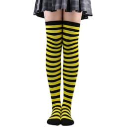 Striped Long Socks Women Over Knee High Stockings Christmas Halloween Cosplay Anime Performance Party Pinstripe Socks Gifts New
