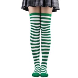 Striped Long Socks Women Over Knee High Stockings Christmas Halloween Cosplay Anime Performance Party Pinstripe Socks Gifts New