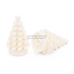 Marumine 10PCS Small Christmas Tree MOC Building Blocks Spruce 2435 Compatible Construction City View Bricks Parts  Stalk Grass