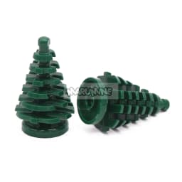 Marumine 10PCS Small Christmas Tree MOC Building Blocks Spruce 2435 Compatible Construction City View Bricks Parts  Stalk Grass