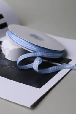 50 Yards 10mm Gingham Ribbons for Wedding Christmas Party Decorations Gifts Wrapping DIY Crafts Bow Hair Plaid Ribbon Packaging