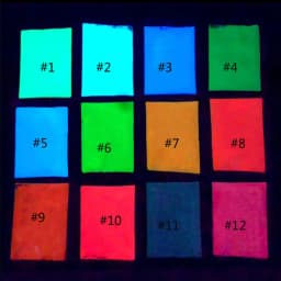 50g Christmas Luminous Phosphor Nail Powder Green/Blue/Red Glow In Dark Pigment 12-Cols Face/Body/ Party Cosmtic Powder