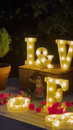 Alphabet Letter LED Lights Luminous Number Lamp Decor Battery Night Light for Home Wedding Birthday Christmas Party Decoration