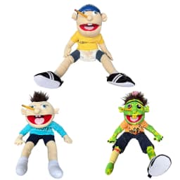 New Jeffy Hand Puppet Plush Children Soft Doll Talk Show Party Props Christmas Doll Plush Toys Puppet Kids Gift