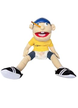 New Jeffy Hand Puppet Plush Children Soft Doll Talk Show Party Props Christmas Doll Plush Toys Puppet Kids Gift