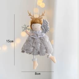 Noel 2022 Christmas Angel Plush Girls Pendant Christmas Tree Ornament Christmas Decoration for Home Xmas Gifts New Year 2023