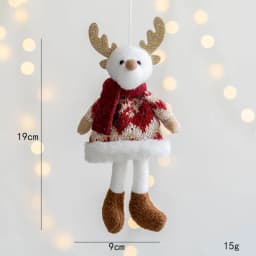 Noel 2022 Christmas Angel Plush Girls Pendant Christmas Tree Ornament Christmas Decoration for Home Xmas Gifts New Year 2023