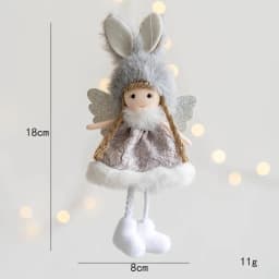 Noel 2022 Christmas Angel Plush Girls Pendant Christmas Tree Ornament Christmas Decoration for Home Xmas Gifts New Year 2023