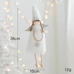 Noel 2022 Christmas Angel Plush Girls Pendant Christmas Tree Ornament Christmas Decoration for Home Xmas Gifts New Year 2023