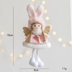 Noel 2022 Christmas Angel Plush Girls Pendant Christmas Tree Ornament Christmas Decoration for Home Xmas Gifts New Year 2023