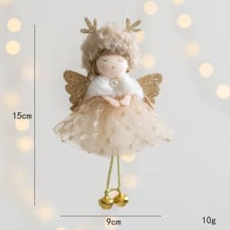 Noel 2022 Christmas Angel Plush Girls Pendant Christmas Tree Ornament Christmas Decoration for Home Xmas Gifts New Year 2023