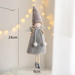 Noel 2022 Christmas Angel Plush Girls Pendant Christmas Tree Ornament Christmas Decoration for Home Xmas Gifts New Year 2023