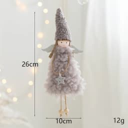 Noel 2022 Christmas Angel Plush Girls Pendant Christmas Tree Ornament Christmas Decoration for Home Xmas Gifts New Year 2023