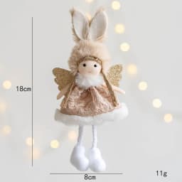 Noel 2022 Christmas Angel Plush Girls Pendant Christmas Tree Ornament Christmas Decoration for Home Xmas Gifts New Year 2023