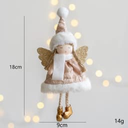 Noel 2022 Christmas Angel Plush Girls Pendant Christmas Tree Ornament Christmas Decoration for Home Xmas Gifts New Year 2023
