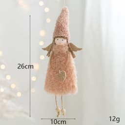 Noel 2022 Christmas Angel Plush Girls Pendant Christmas Tree Ornament Christmas Decoration for Home Xmas Gifts New Year 2023