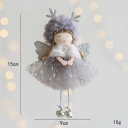 Noel 2022 Christmas Angel Plush Girls Pendant Christmas Tree Ornament Christmas Decoration for Home Xmas Gifts New Year 2023